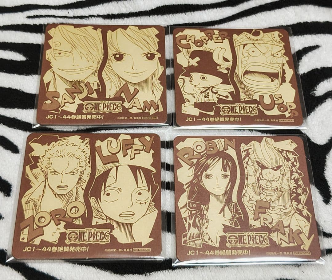 希少! ワンピース ジャンプフェア 2007 コースター ４種セット バラ売り❌