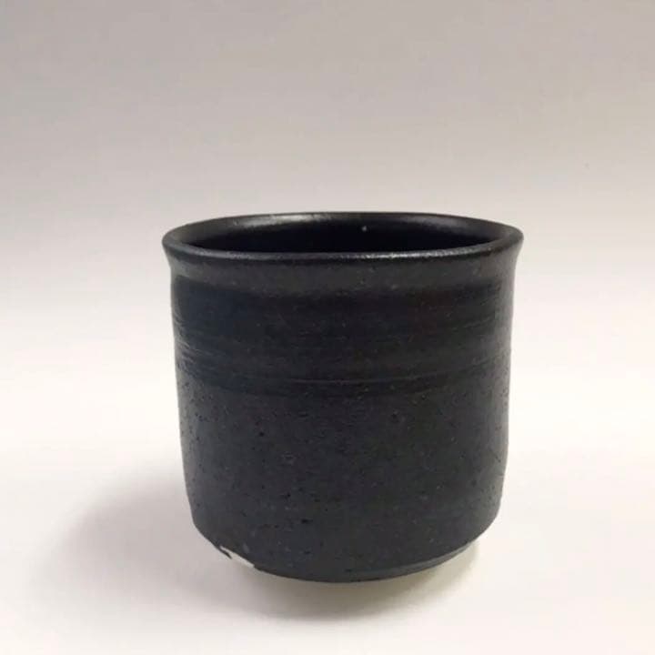 【未使用】  戸田守宣 瀬戸黒茶碗 共箱