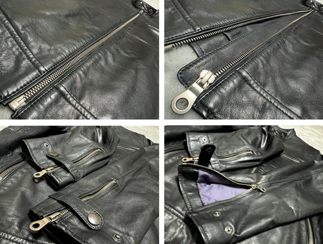 【美品】Paul Smith　シープスキン シングル ライダースジャケット【M】