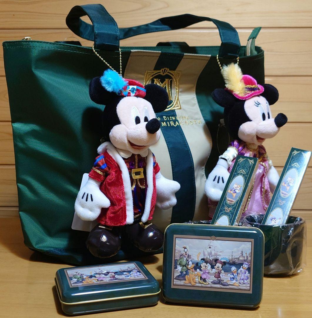 ディズニーホテルエクスクルーシブミラコスタ限定ミッキー＆ミニー付トートバッグ新品