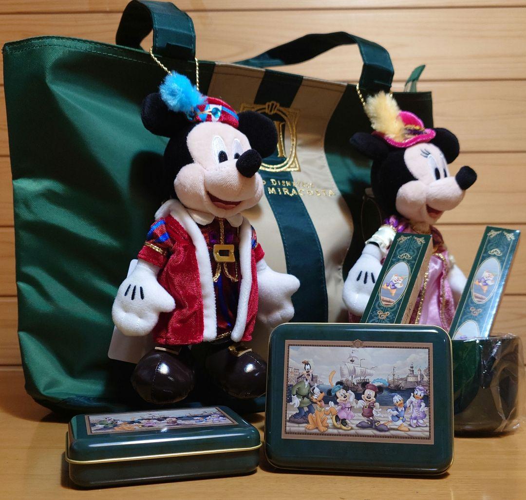 ディズニーホテルエクスクルーシブミラコスタ限定ミッキー＆ミニー付トートバッグ新品