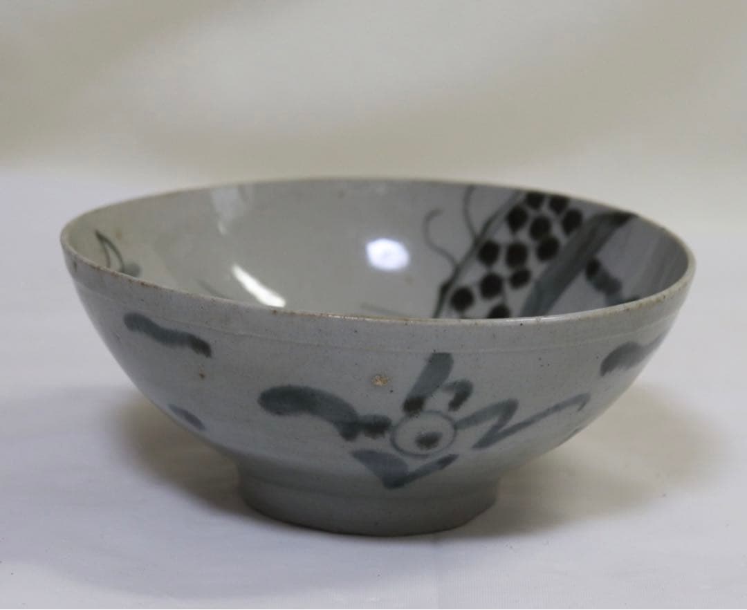 ニ　中国　清朝初期　染付龍紋碗　アンティーク　送料込み0321