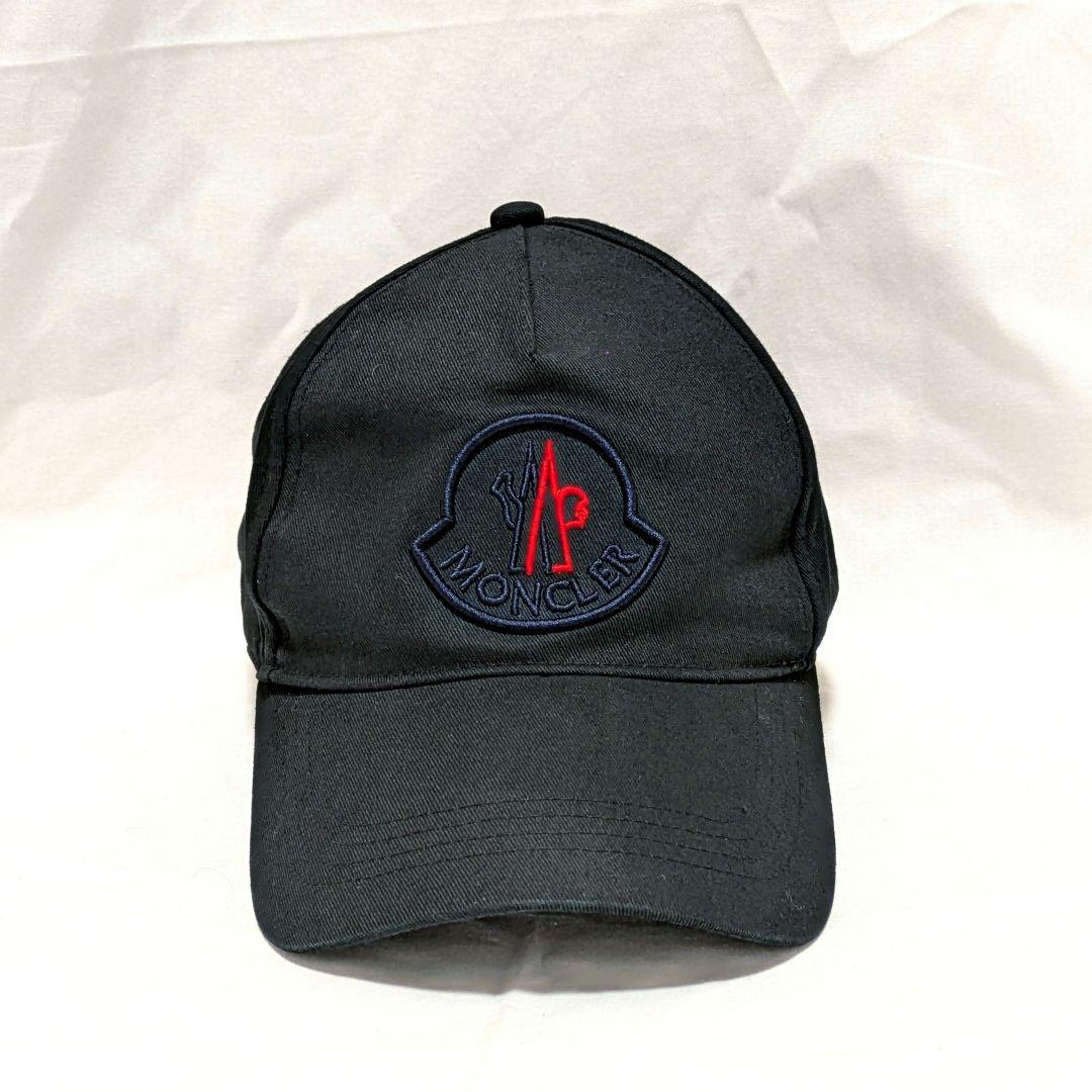 【最終値下げ】✨️MONCLER✨️ モンクレール ブラック ロゴ キャップ