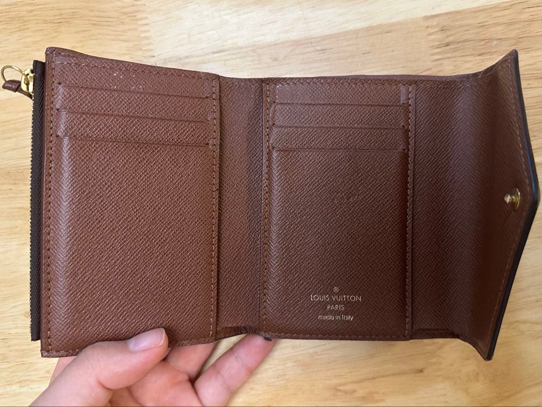【ルイヴィトン】二つ折り財布 モノグラム/ブラウン