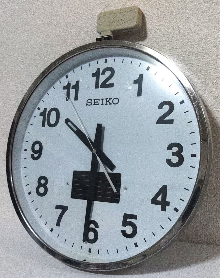 SEIKO 特大　ソーラー時計　sf211s 　 学校　駅【訳あり】