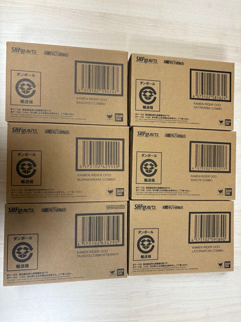 S.H.Figuarts（真骨彫製法） 仮面ライダーオーズ　6体