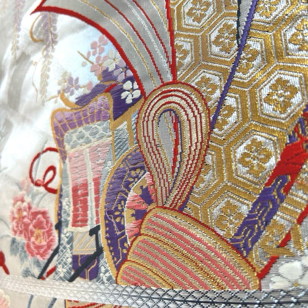 387 振袖フルセット 正絹 深緑 グリーン 金彩 暈し染め ゆったり XL