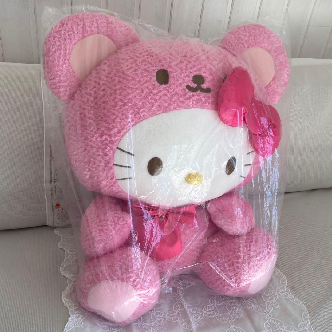 【 新品・未使用 】　超特大！　ハローキティ　ぬいぐるみ　ピンク　くま　激カワ♡