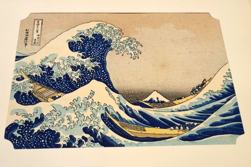 富岳三十六景 神奈川沖浪裏｜UCHIDA ART CO｜手刷り木版画 英文解説付