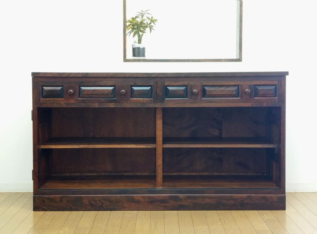 美品 松本民芸家具 キャビネット サイドボード 収納棚 右のみ 幅146cm