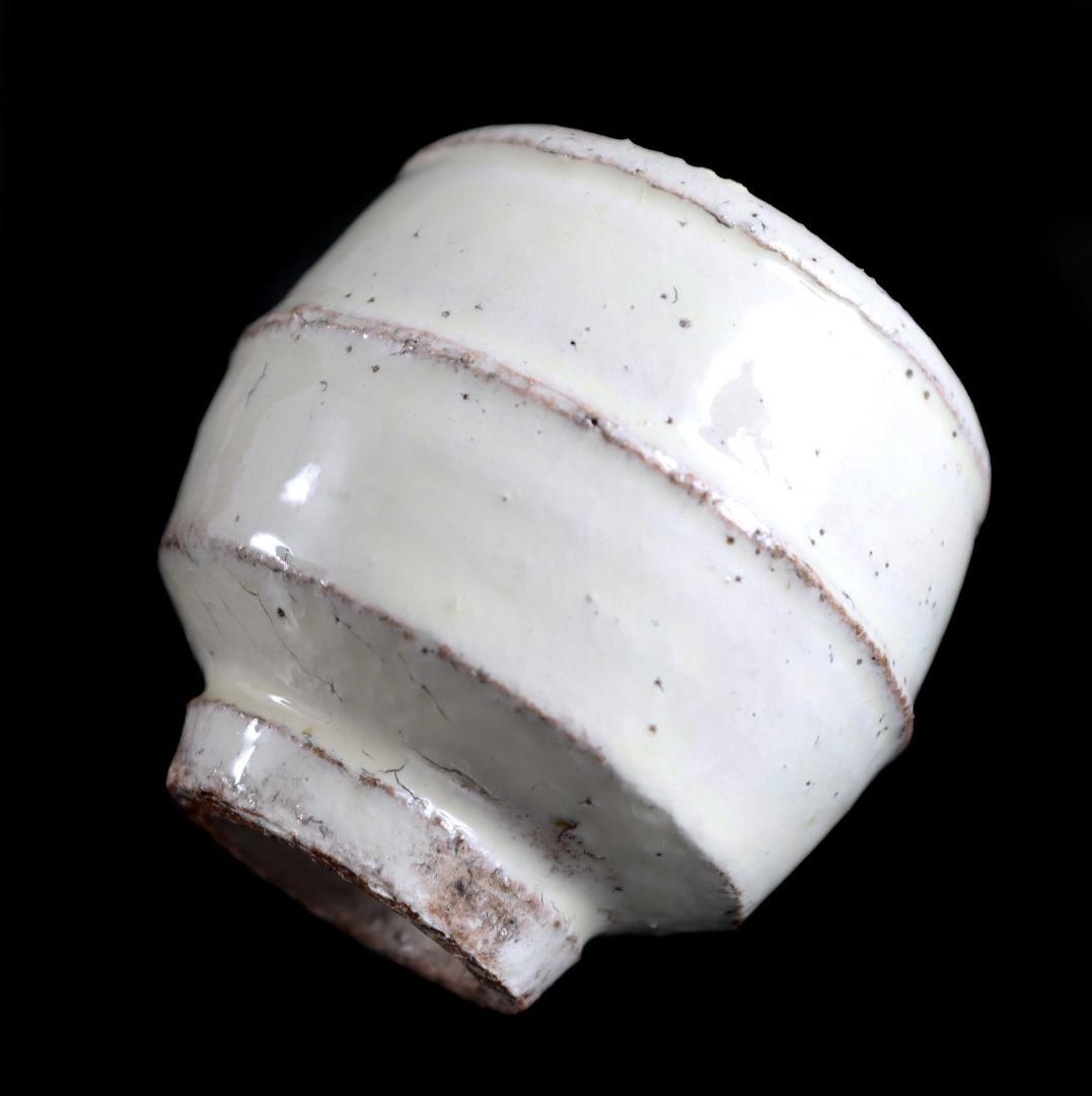 舩木研児 白釉 胴紐 ぐい呑 船木 民藝 共箱②