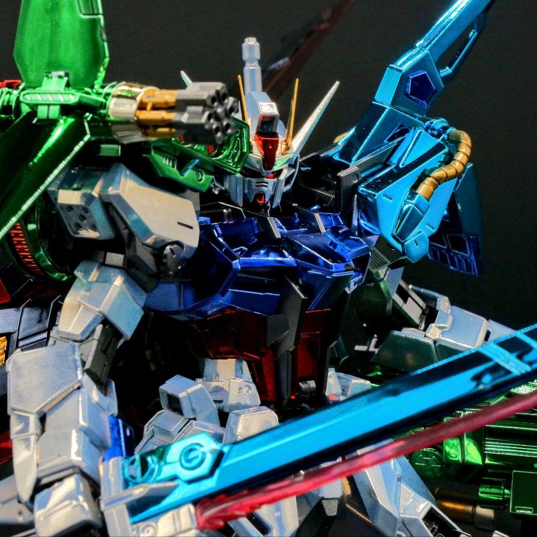 ガキマガリ【メッキ仕様】MG パーフェクト ストライクガンダム 完成品