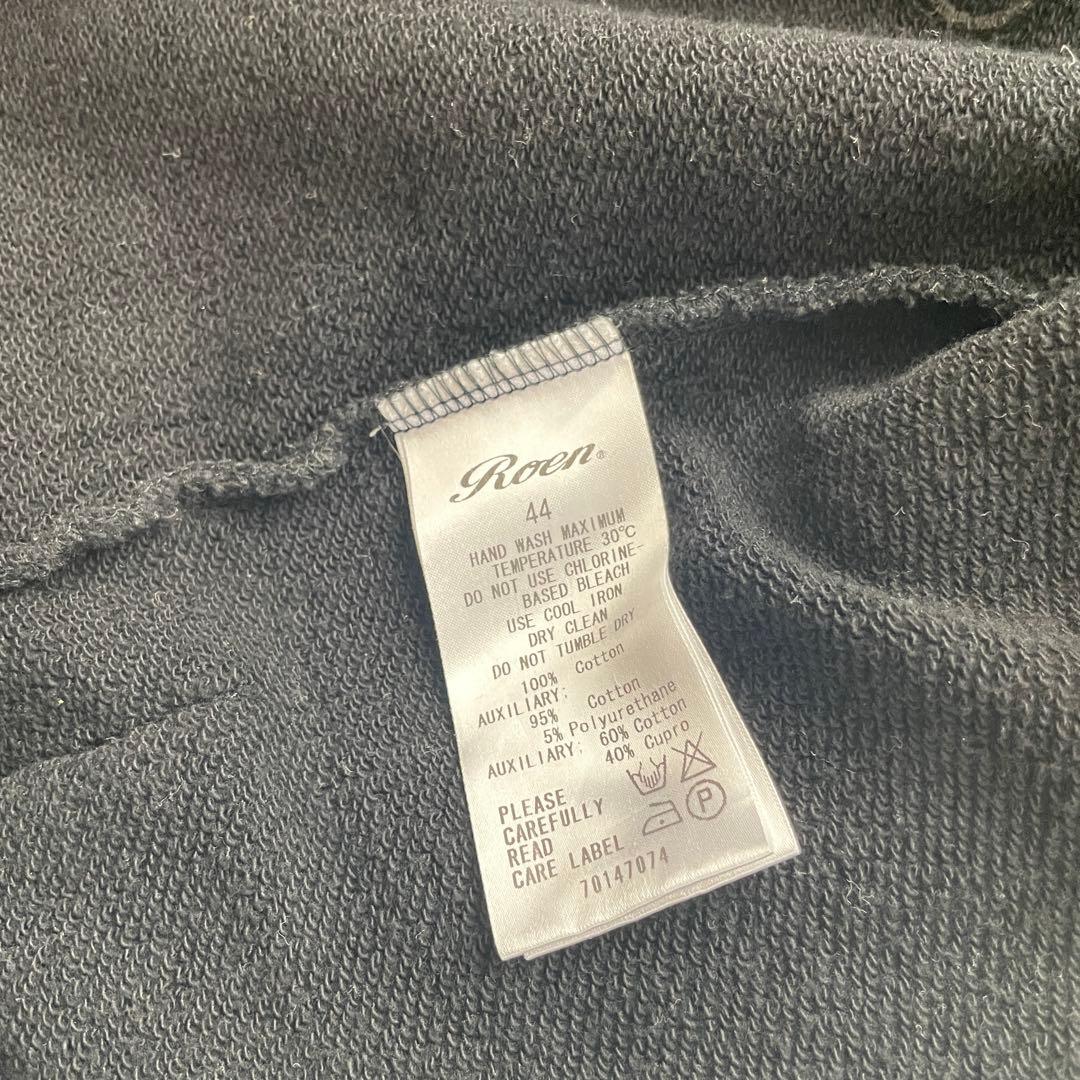 Roen 2way スカル　ネックウォーマー　パーカー　ジップ　ライダース