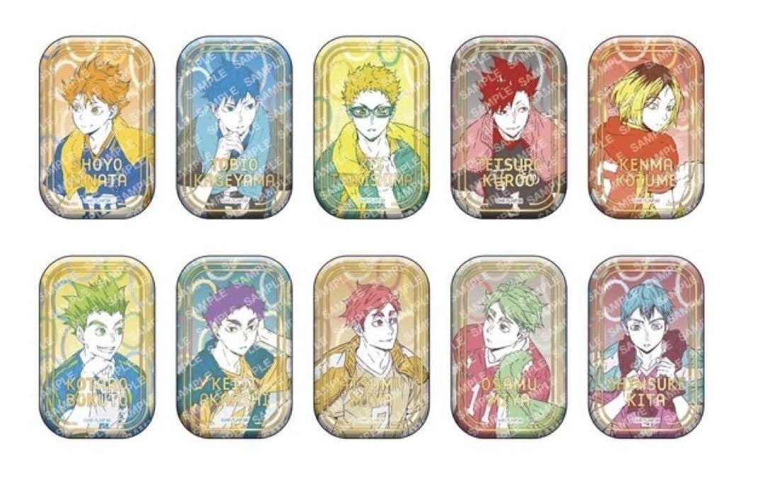 ハイキュー!! スクエア缶バッジ オフショット×カラー 第一弾 第二弾セット