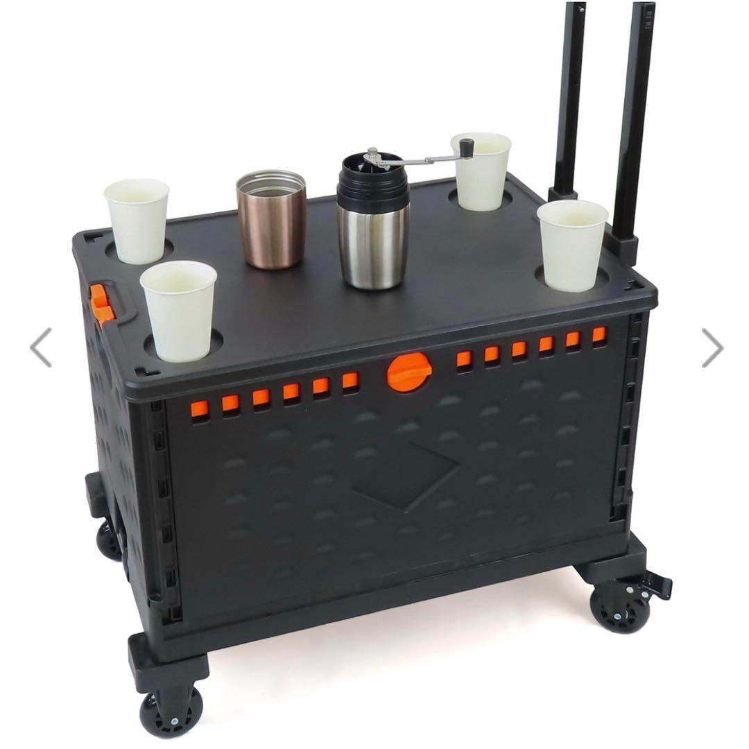 アウトドアや災害時の 給水に大活躍！折りたたみ式 ウォータータンクカート セット