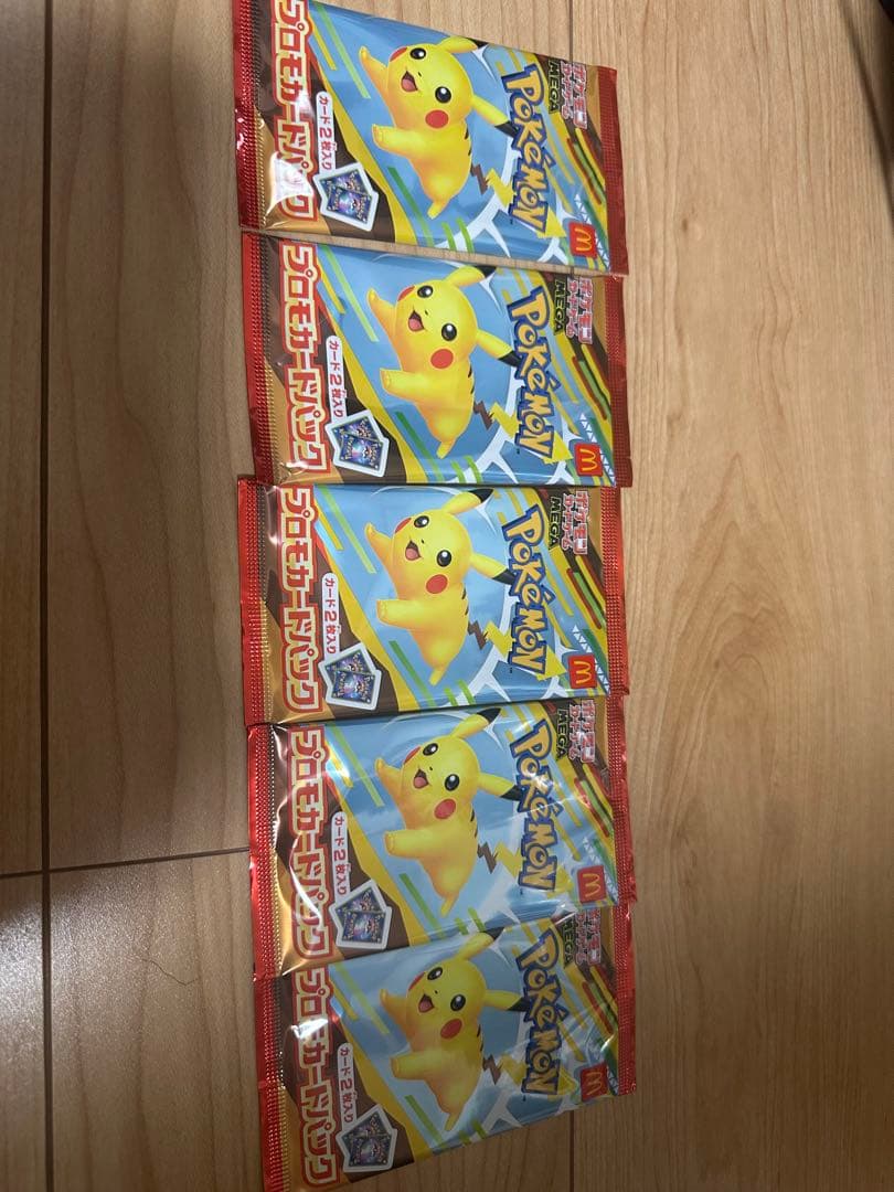 マクドナルド　ポケモンカードゲームMEGA　プロモカード　5パック　新品未開封