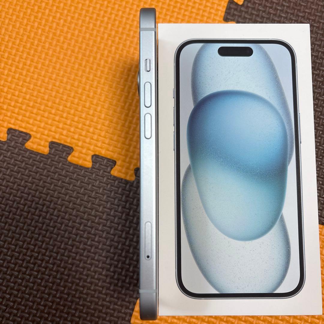 Apple iPhone 15 ブルー128gb 本体　バッテリー95% 美品