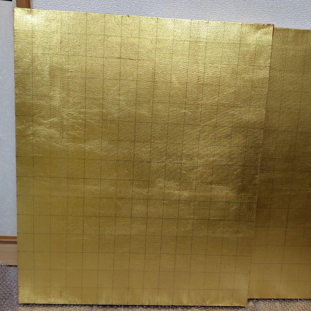 F20 金箔様に下塗り済 油彩画用キャンバス 2セット　NO2
