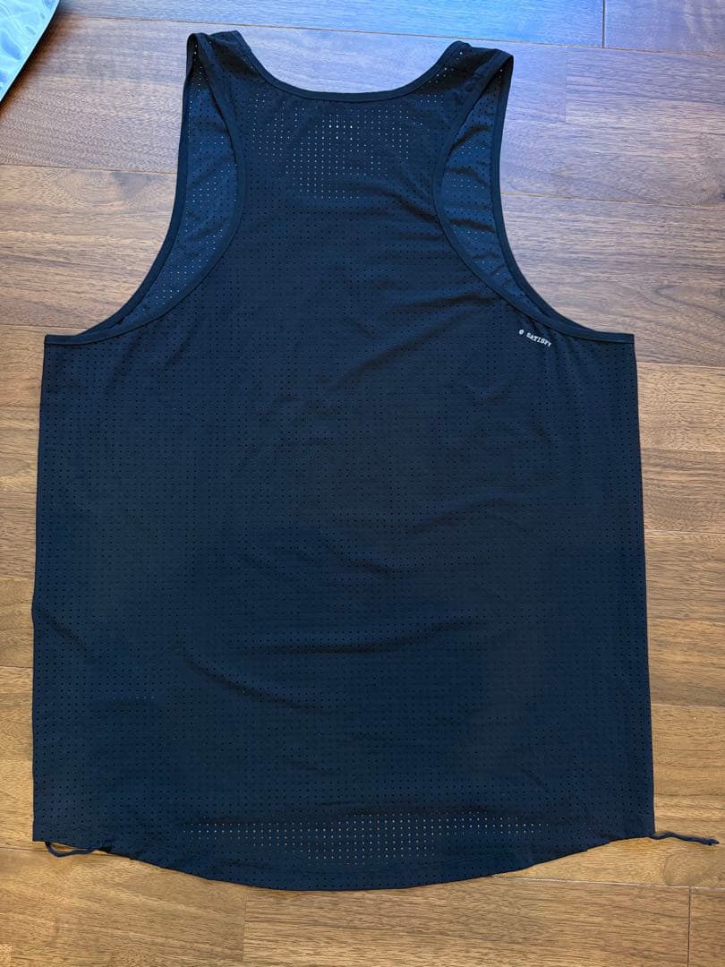 【サイズM】SATISFY メッシュタンクトップ ブラック