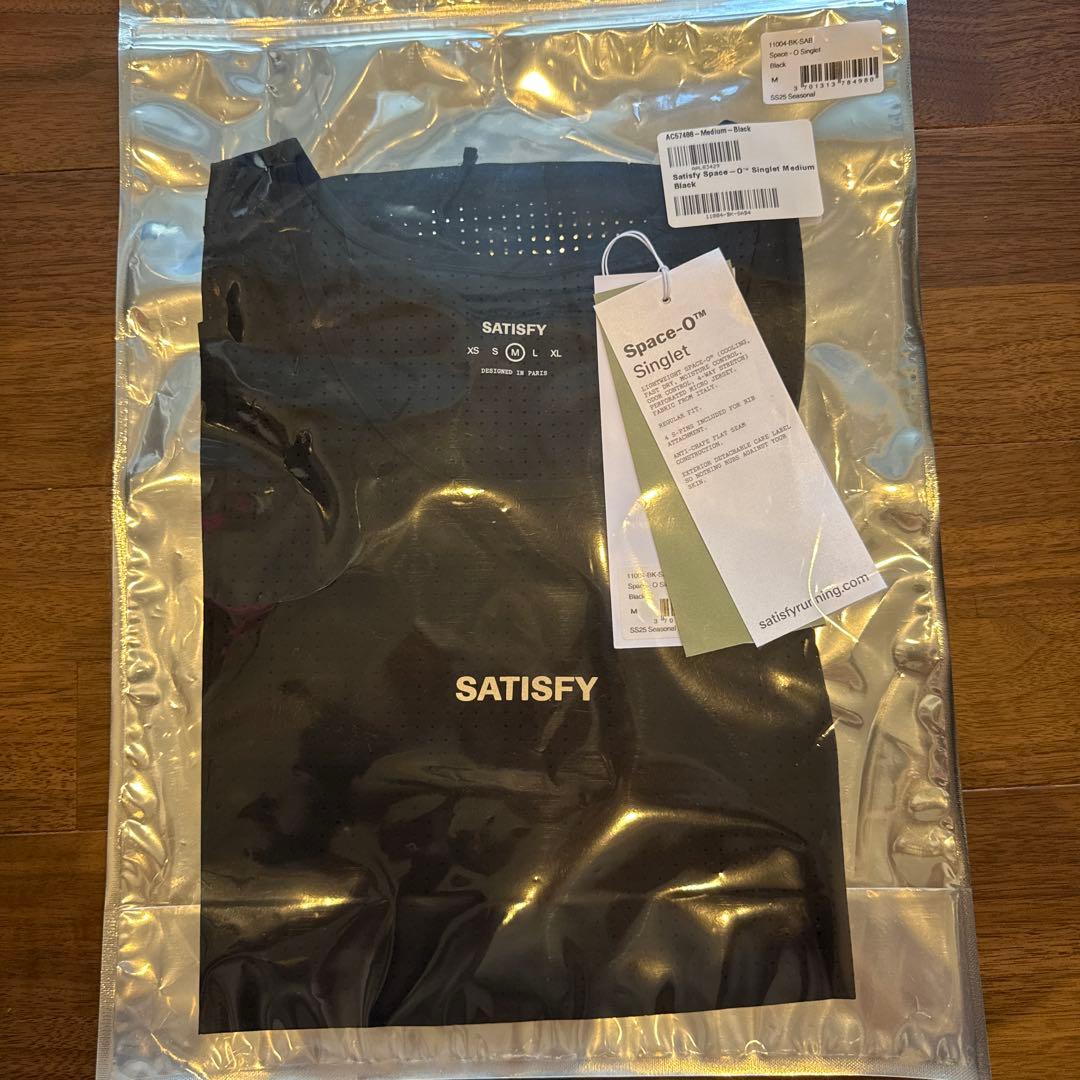 【サイズM】SATISFY メッシュタンクトップ ブラック