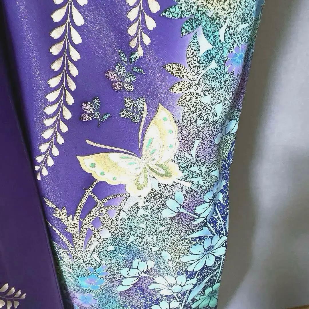 振袖フルセット　高身長　金通し　手描き友禅　成人式振袖　振袖　裄丈71