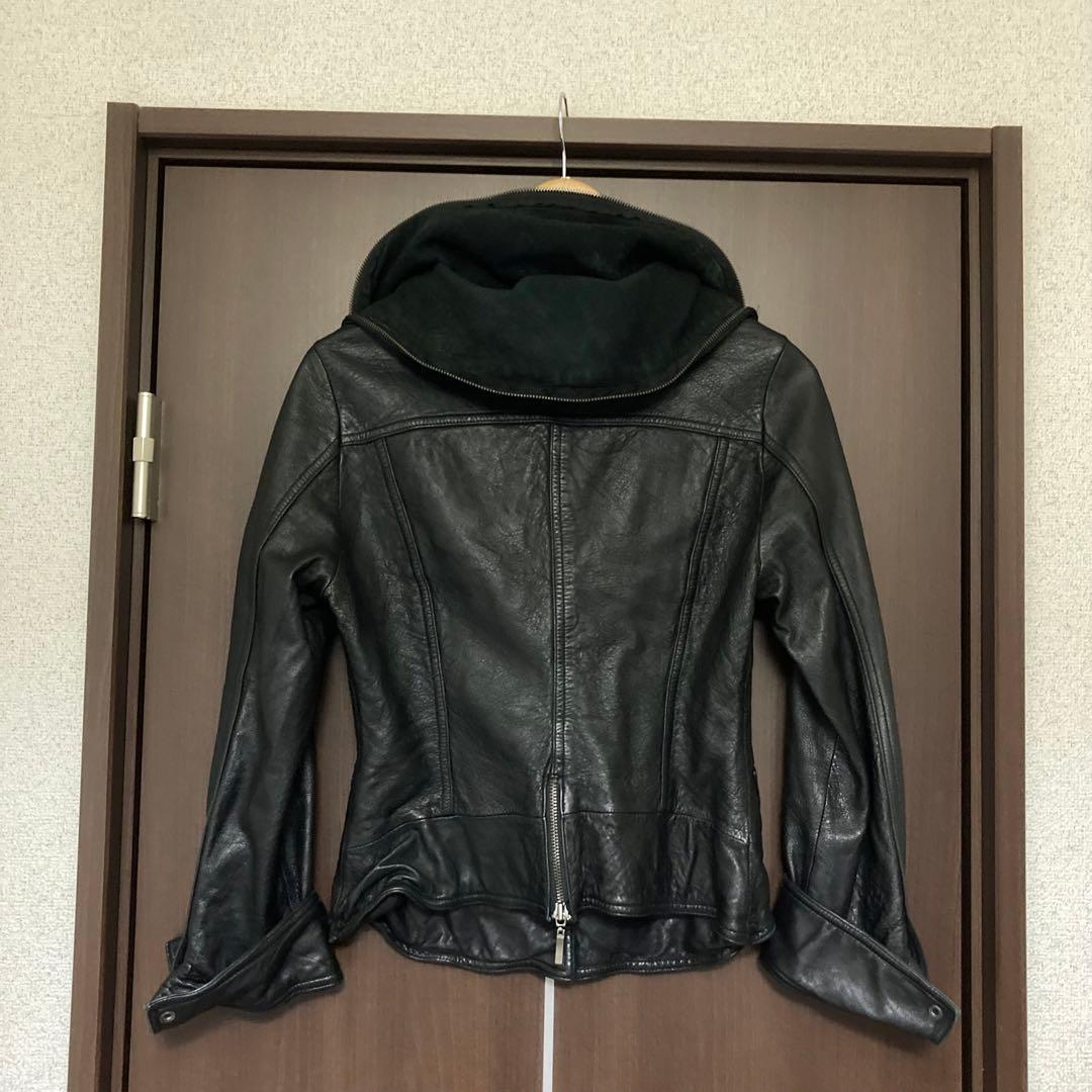 y2k 00s archive レザーガスマスクジャケット 38美品