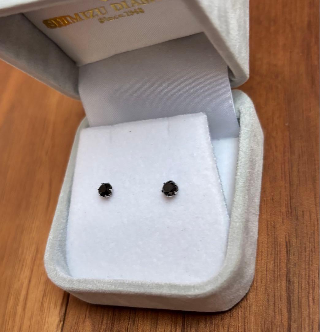 ブラックダイヤモンド ピアス　美品