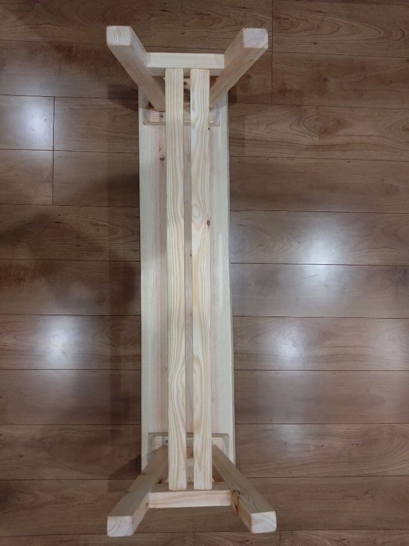 檜のベンチ51　値下げ❕耳付き、幅広で座りやすく、総檜造り、リビングや食卓に❕