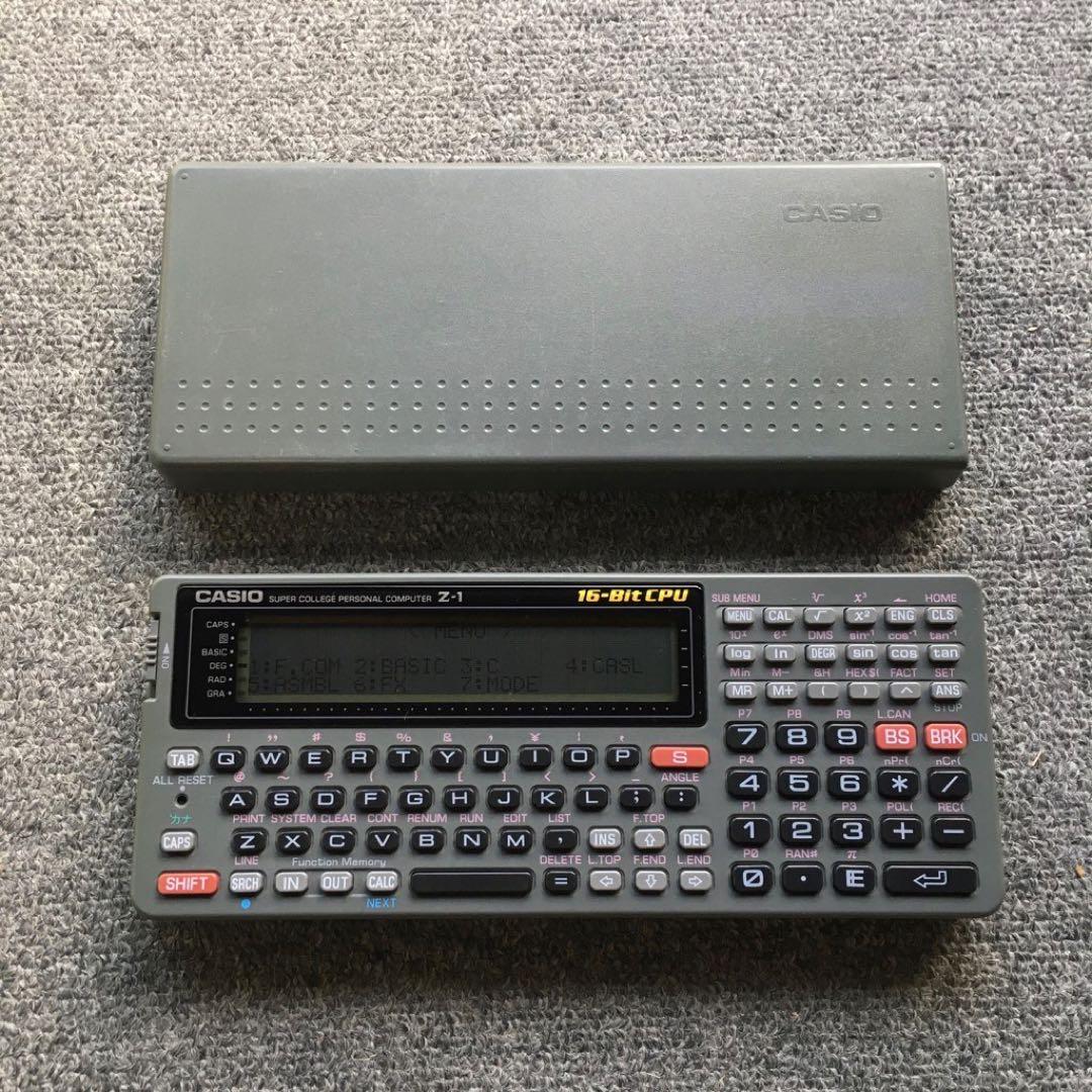 CASIO ポケットコンピュータ Z-1 、256KB増設済み　ジャンク