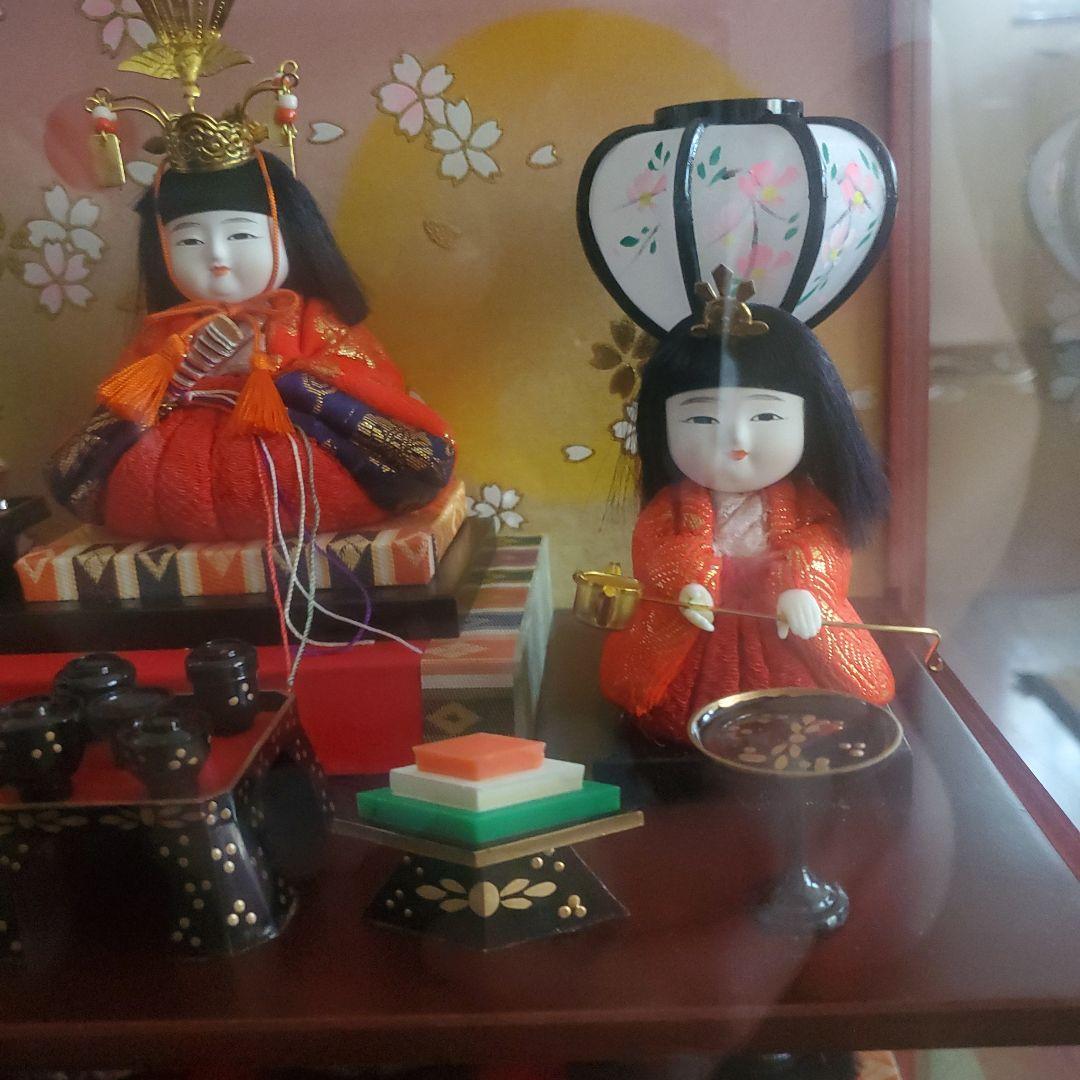 ひな人形セット、勢揃い