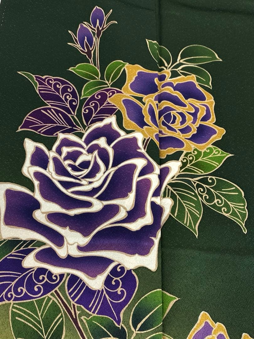 振袖 豪華 型染め モダン 個性的 紋意匠 身丈166cm