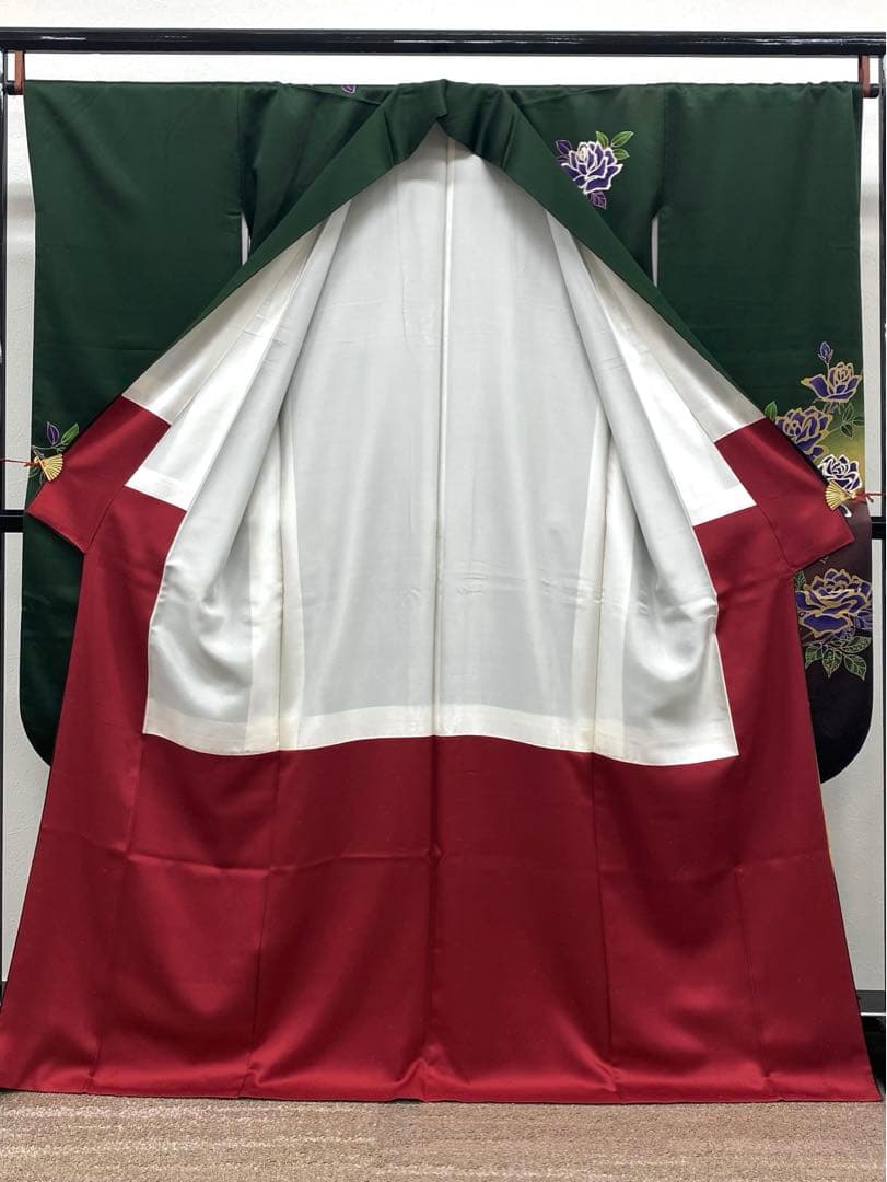 振袖 豪華 型染め モダン 個性的 紋意匠 身丈166cm