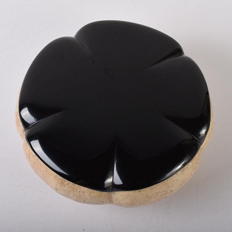 茶道具　楽焼　輪花鉢　菓子器　時代箱付　M　R7991