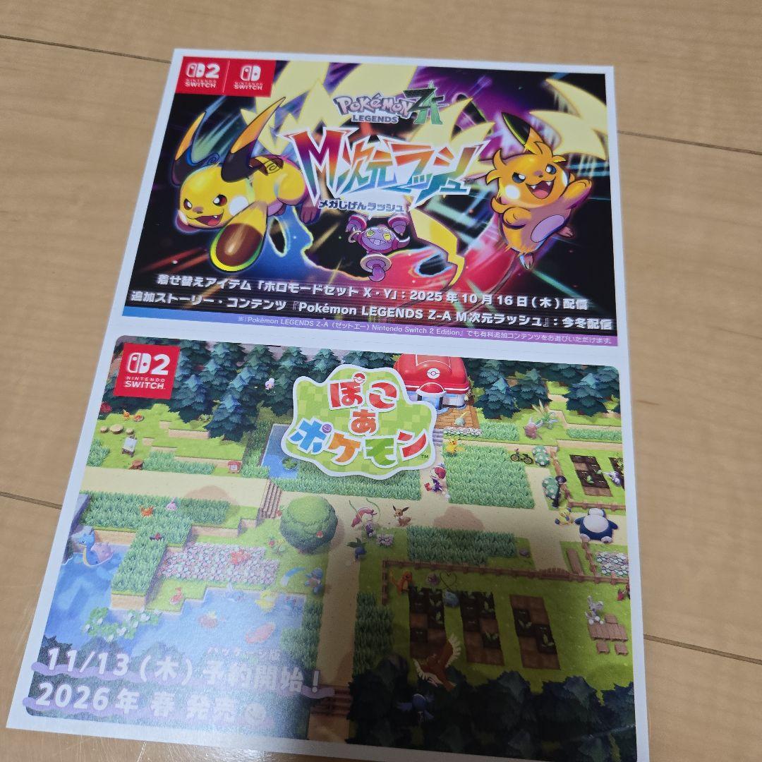 ポケモンZA ソフト 予約購入特典 オリジナルアートブック キーホルダー