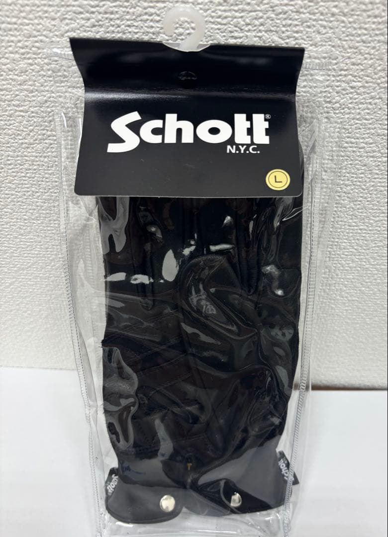 ショット　ワンスタースマホ対応　革手袋　 Lサイズ