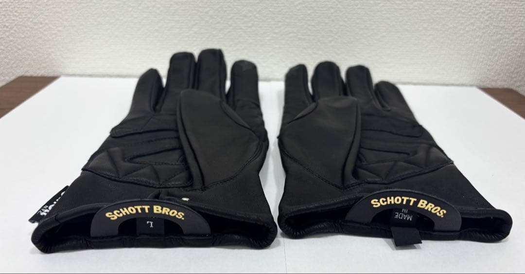 ショット　ワンスタースマホ対応　革手袋　 Lサイズ