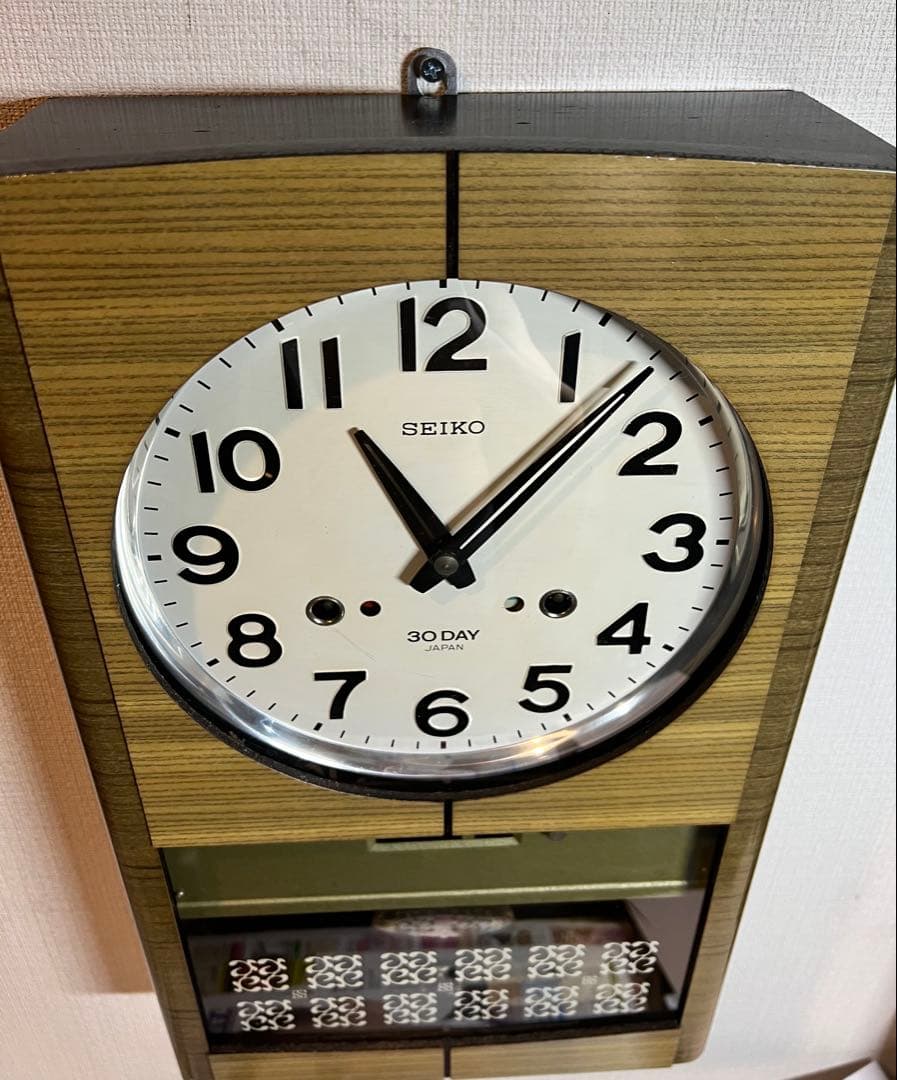 SEIKO精工30DAYゼンマイ掛け時計振り子時計柱時計ボンボン時計古時計稼働品