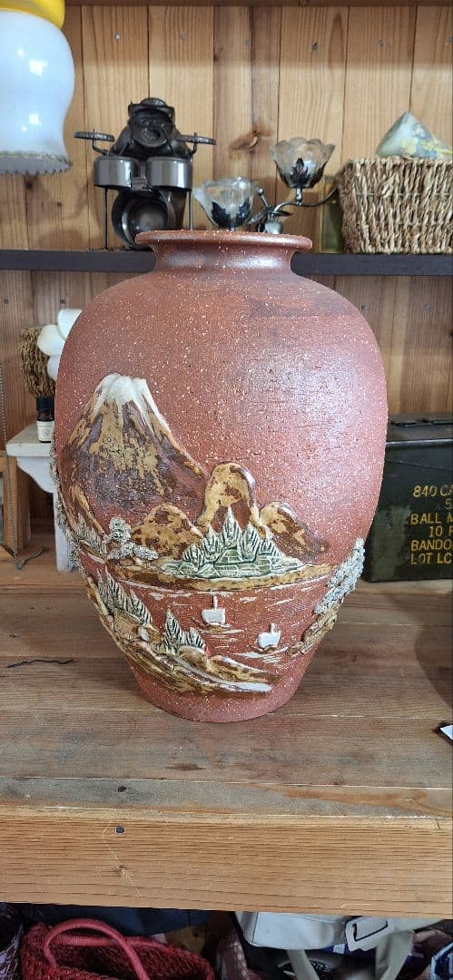 新品　信楽焼　壺