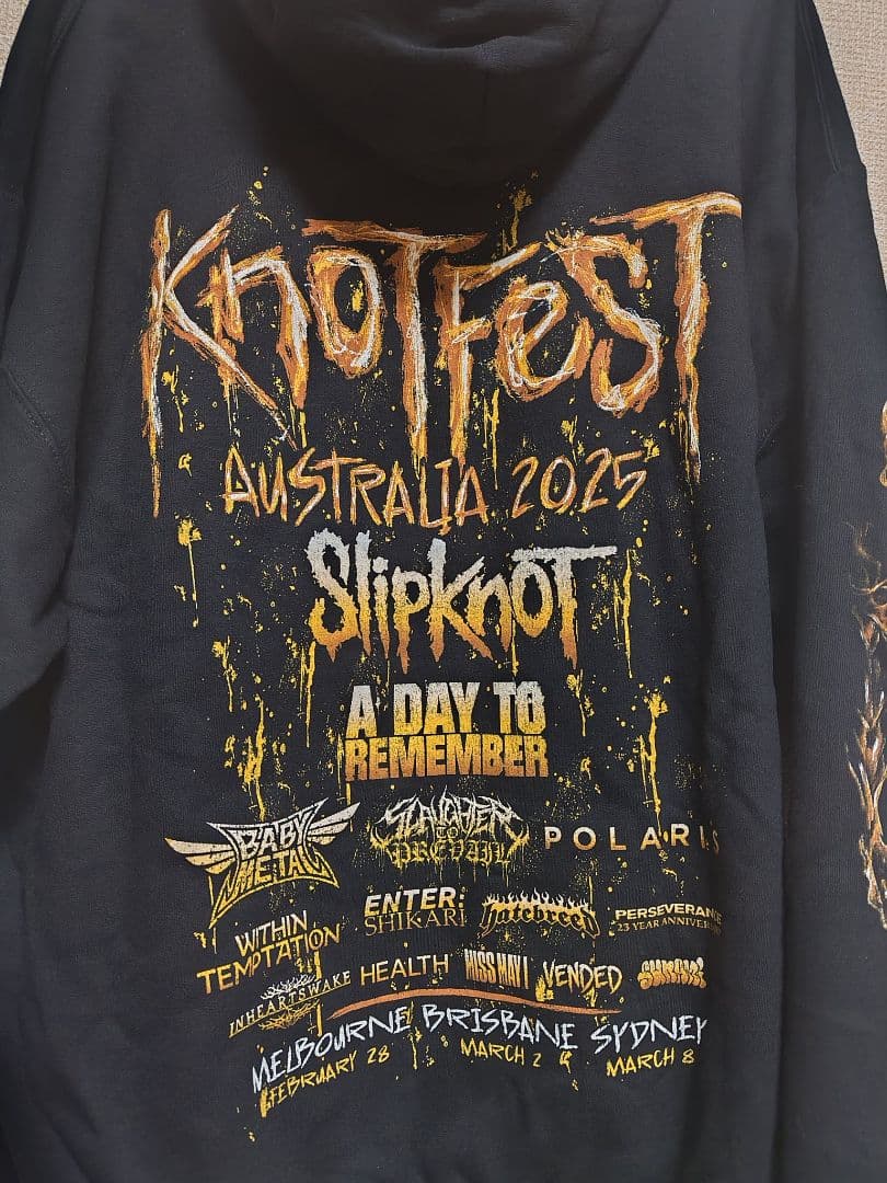 Knotfest Australia 2025 Slipknot パーカー