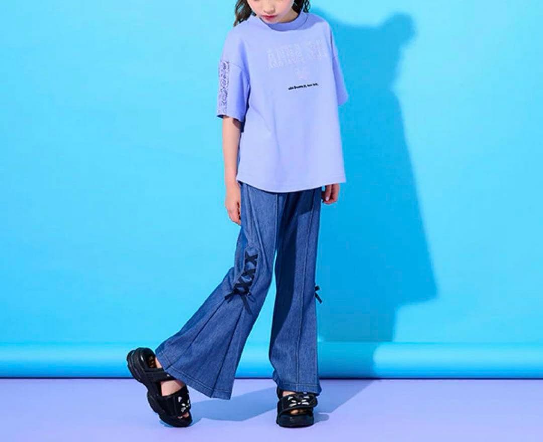 新品 今季 ANNA SUI mini フレアパンツ 140