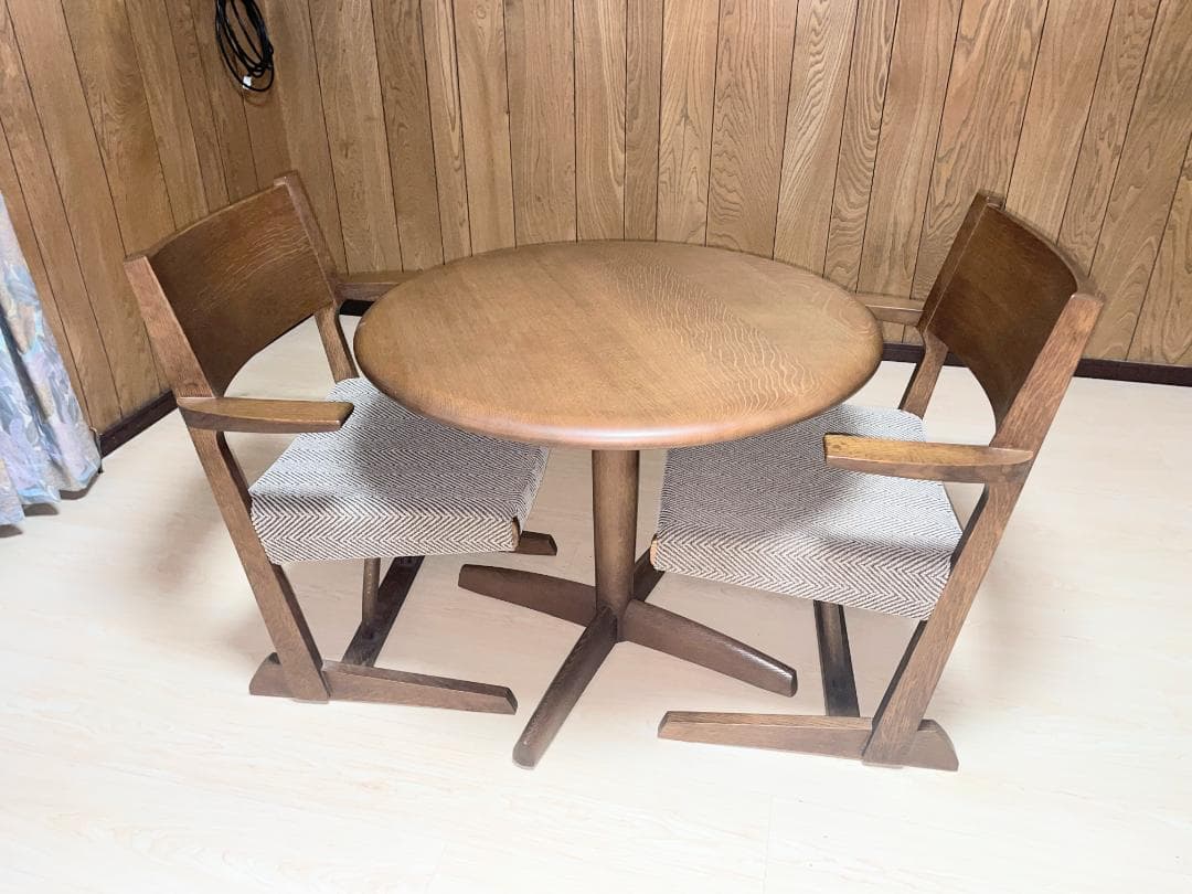 美品！飛騨産業 HIDA HTS2 円卓 丸テーブル 幅80cm 高さ65cm