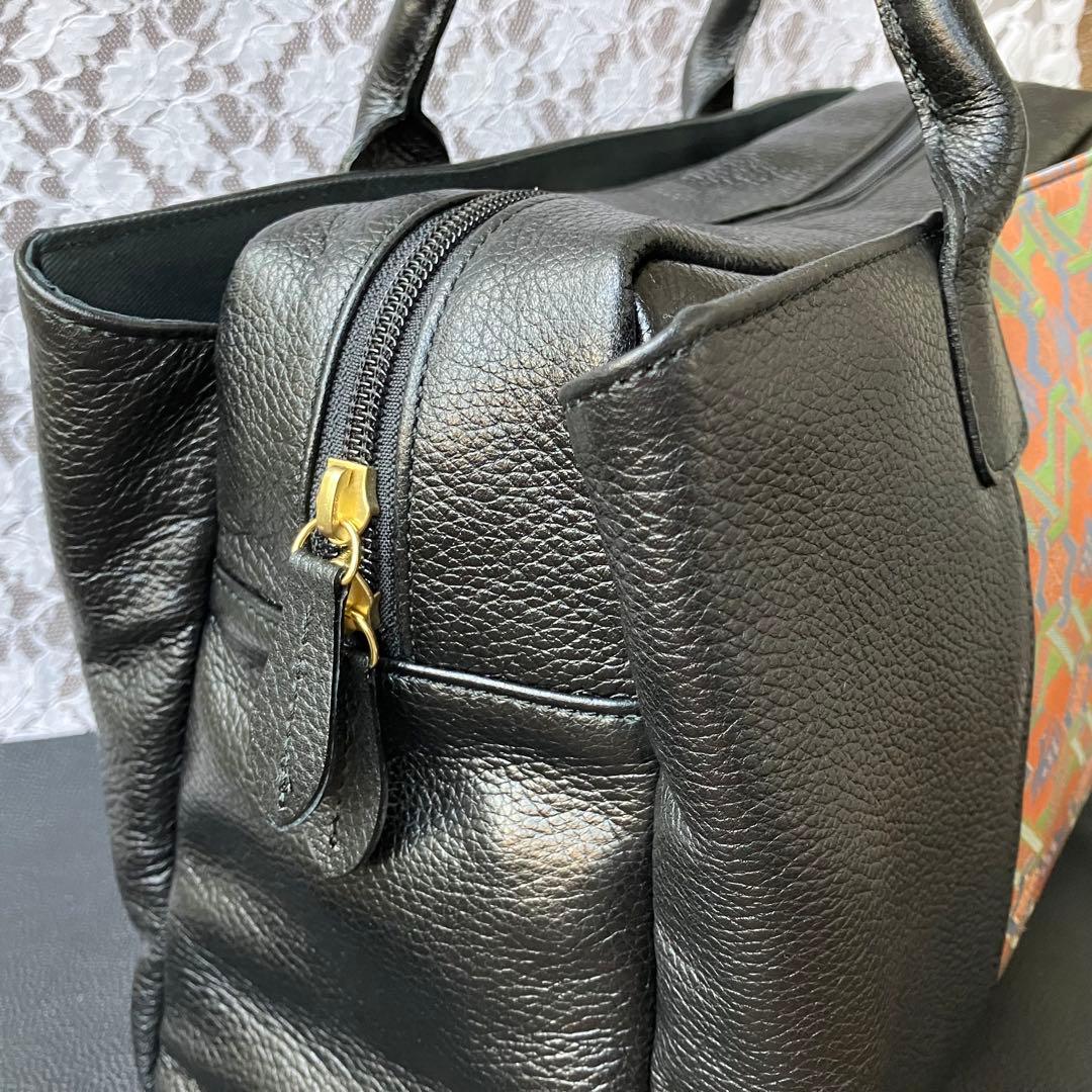 【新品】錦匠 龍村錦 龍村美術織物 名物裂 経錦 鹿文有栖川錦 ×レザー バッグ