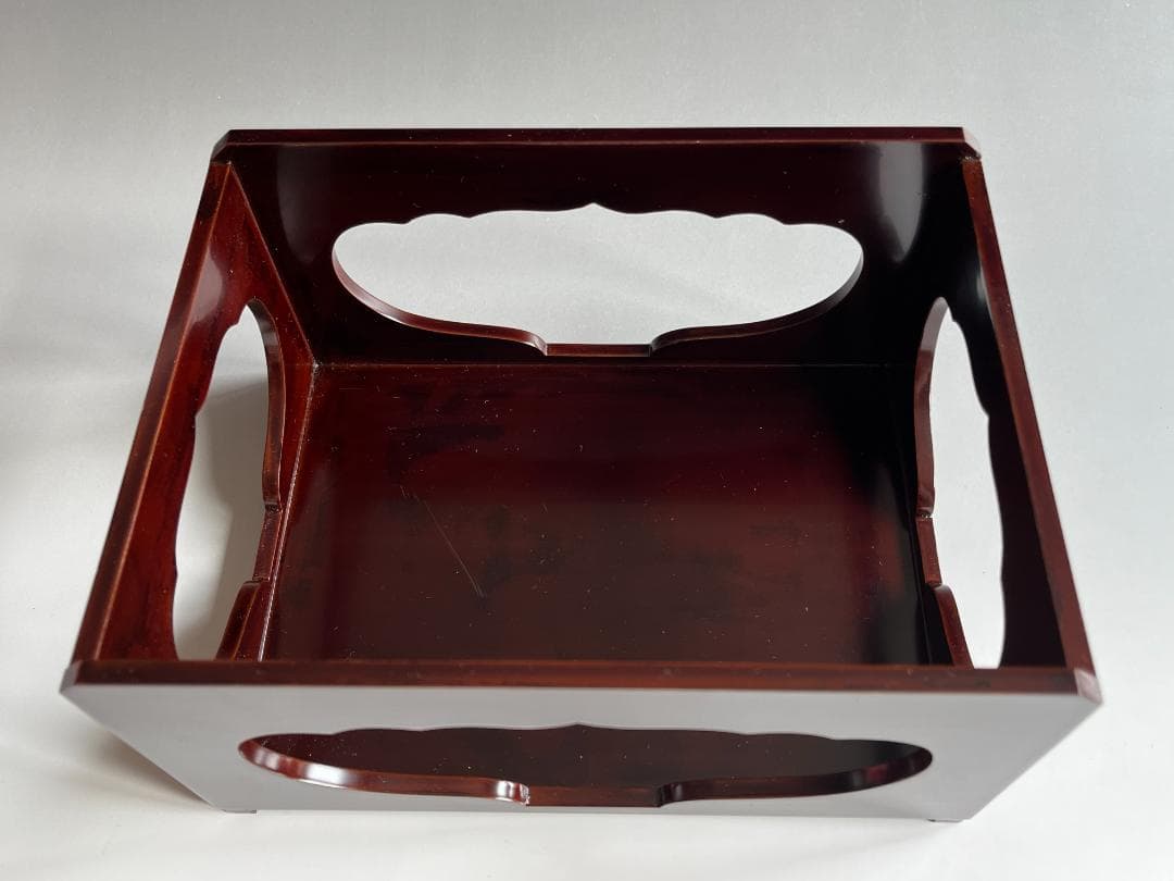 川瀬表完　香狭間透し溜　莨盆　茶道具