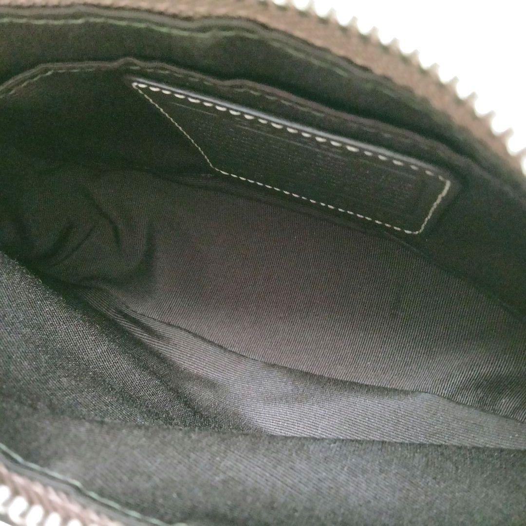 コーチ アクセサリーポーチ ハンドバッグ キャンバス レザー シグネチャー