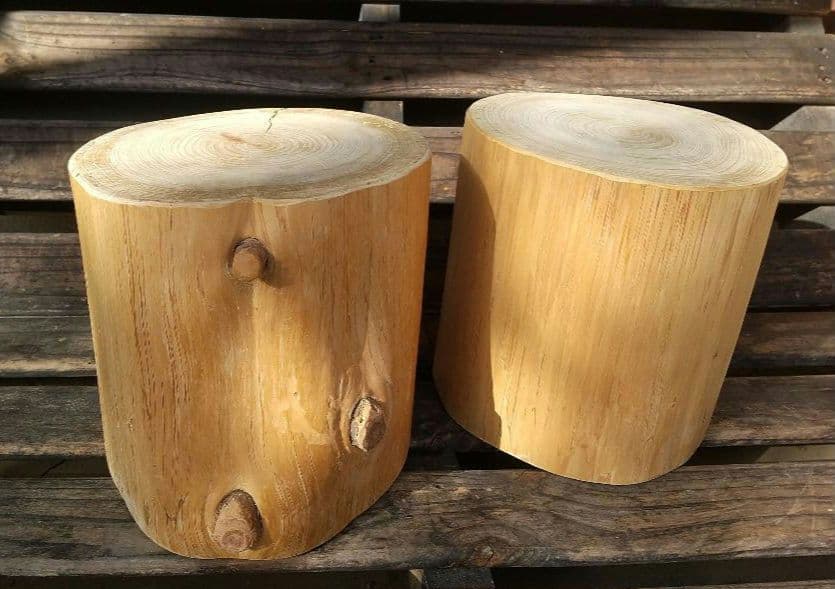 YUME ヒノキスツール2個セット