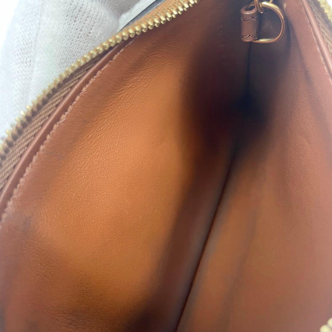 【✨美品】セリーヌ ケース キュイル トリオンフ キーリング付 ブラウン