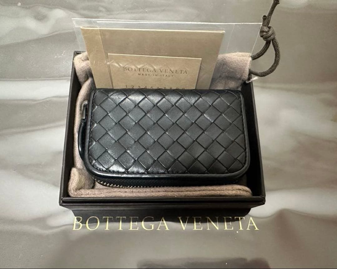 ★【極美品】ボッテガヴェネタ ケース ラム／ネロブラック／✨✨✨5️⃣
