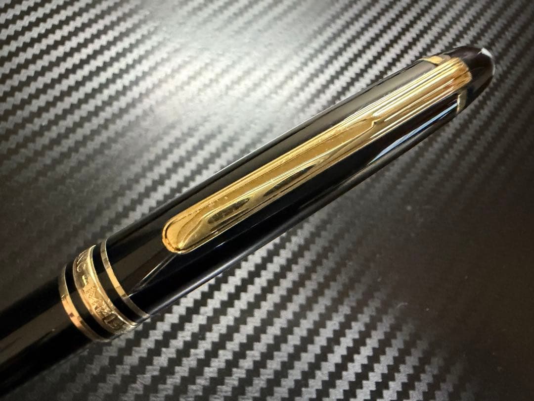 美品 エボナイト芯 モンブラン 144 ブラック 全金 F 細字 万年筆