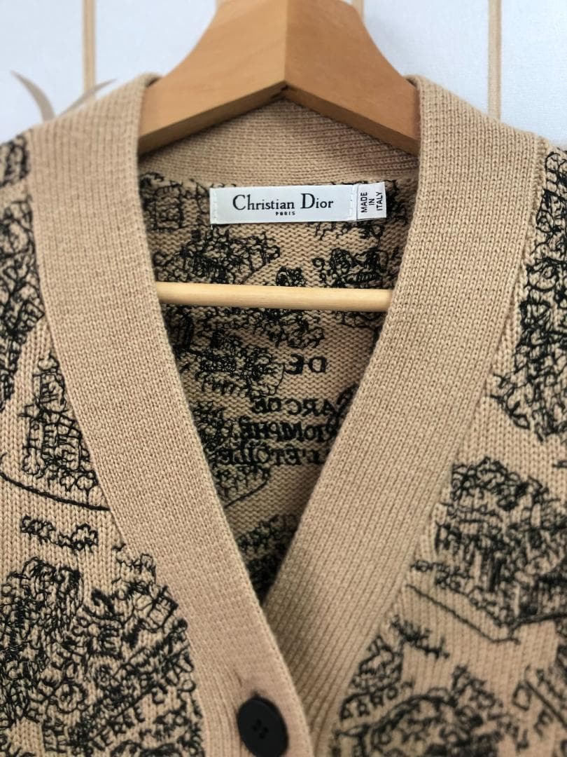 ニットセーター　レディース　ブラウン　長袖　コート　綺麗