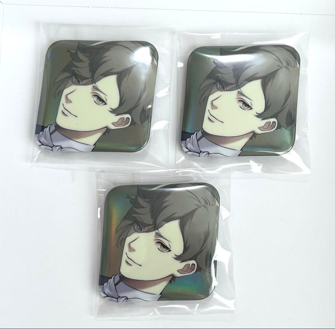 刀剣乱舞　大本丸博　スクエア缶バッジ　鶯丸